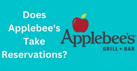 applebee's online reservations|does applebee's do reservations.